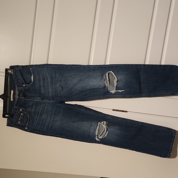 Levi's Women's Dark Blue Straight Jeans - Picture 1 of 3